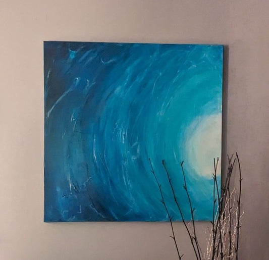 Ocean abstract commission